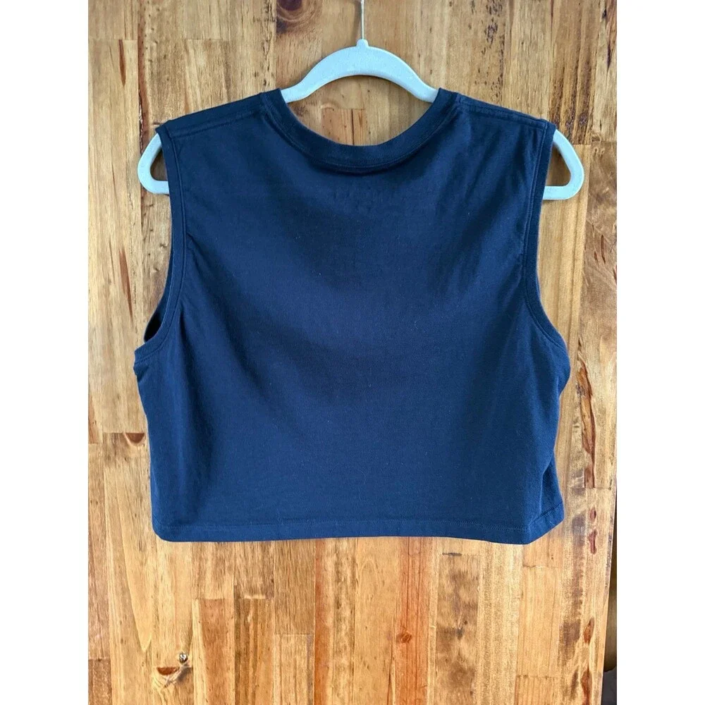 Nike “The Nike Tee” Sleeveless Cropped Tee Sz. Medium Black